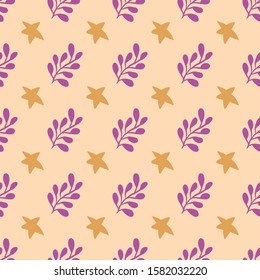 stars plant seamless repeat pattern. Great for decoration