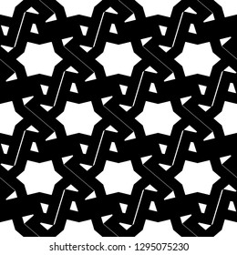 Stars, polygons, lines ornament. Geometrical backdrop. Star, polygonal, linear shapes wallpaper. Geometric background. Polygons motif. Abstract. Seamless pattern.