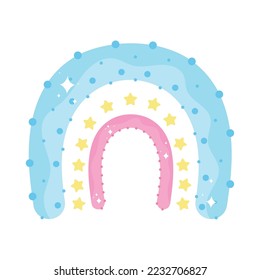 stars in rainbow fairytale icon