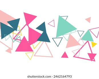 Stars rainbow scatter glitter shine confetti celebration party on white abstract background. Purple geometric star pattern sparkle vector.