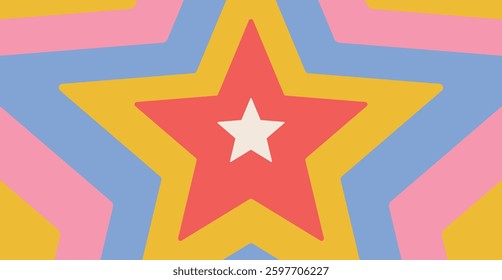 
stars random color background design