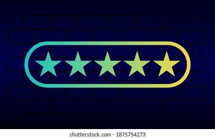  Stars rating background template. Can be used for quality, review, costumer, satisfaction.