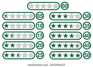 Stars rating concept. vector illustration
