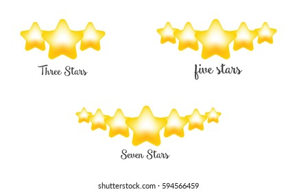 Stars Rating  Three Star  Five Star  Seven Star