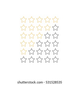 stars rating  - vector illustration.