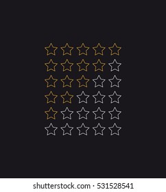 stars rating  - vector illustration.