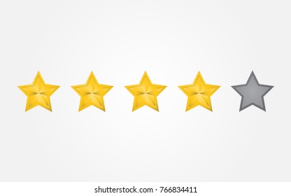 Stars rating. Vector illustration