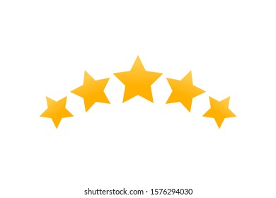 Stars rating. Vector illustration in flat design