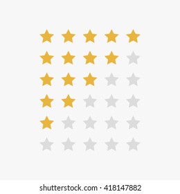 Stars rating.Vector illustrator.