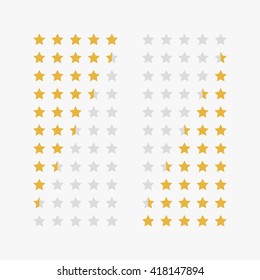 Stars rating.Vector illustrator.