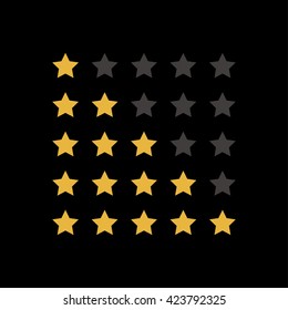 Stars rating.Vector illustrator.