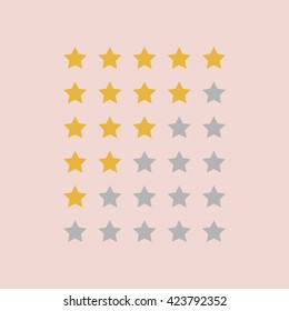 Stars rating.Vector illustrator.