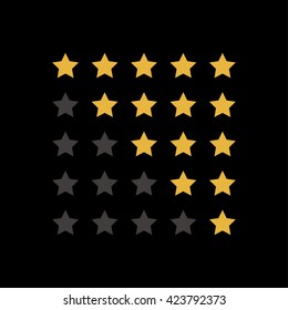 Stars rating.Vector illustrator.