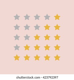 Stars rating.Vector illustrator.