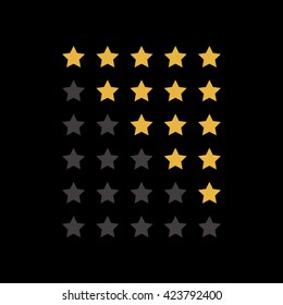 Stars rating.Vector illustrator.