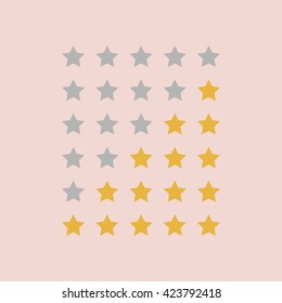 Stars rating.Vector illustrator.