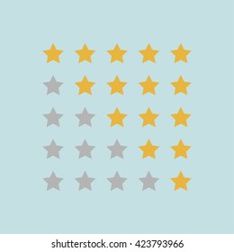 Stars rating.Vector illustrator.