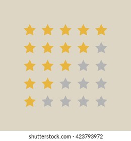 Stars rating.Vector illustrator.