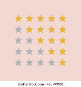 Stars rating.Vector illustrator.