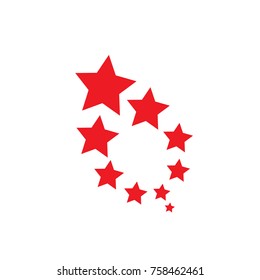 stars red abstract