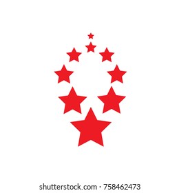 stars red abstract