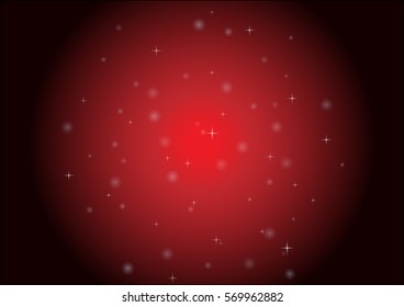 stars in red background. vector