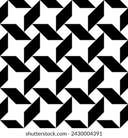 Stars, rhombuses, diamonds, checks, squares, polygons seamless pattern. Folk ornament. Ethnic ornate. Geometric image. Tribal wallpaper. Geometrical backdrop. Retro motif. Ethnical print. Abstract