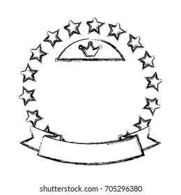 Stars round ornament