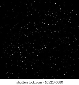 Stars scatter glitter blinking on space and galaxy black abstract background