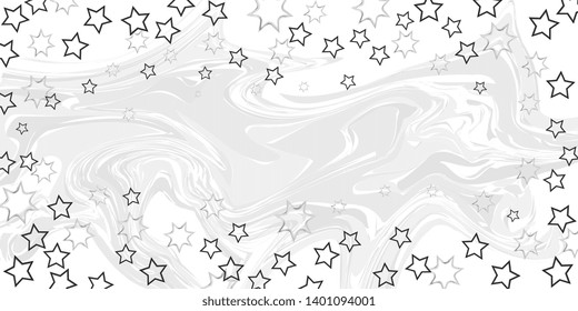 Stars. Scattered stars. Stars on the marble texture. Winding texture. Abstract background. Marble texture Background for greeting card and banner. Vector graphics