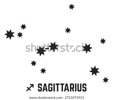 The stars are scattered throughout the image, with some closer together