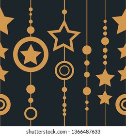 stars seamless abstract geometric pattern