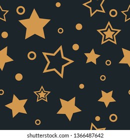 stars seamless abstract geometric pattern
