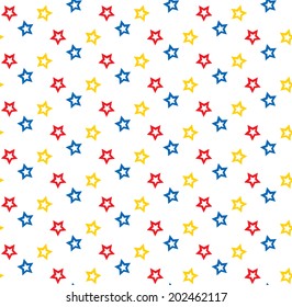 Stars seamless pattern