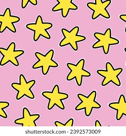 Stars Seamless Pattern Stars Background Groovy Pattern Groovy Background Stars Repeat Pattern
