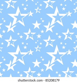 Stars Seamless Pattern Background Wallpaper Either Stock Vector ...