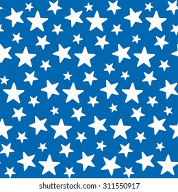 Stars seamless pattern. Celebration vector pattern.