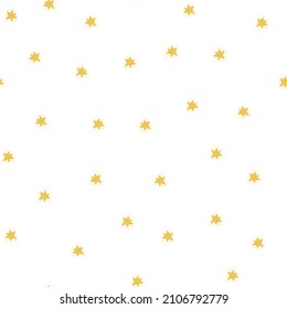 Patrón sin fisuras de las estrellas. Trato festivo. Textura repetida en forma de doodle para tela, papel envolvente, papel pintado, tejido. Ilustración vectorial.