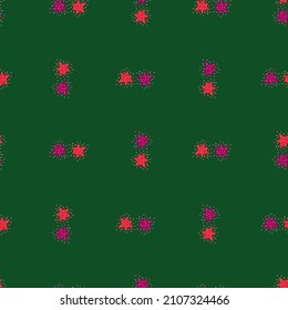 Stars seamless pattern. Cute festive background. Repeated texture in doodle style for fabric, wrapping paper, wallpaper, tissue. Vector illustration.