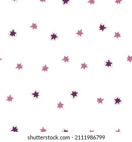 Stars seamless pattern. Cute festive background. Repeated texture in doodle style for fabric, wrapping paper, wallpaper, tissue. Vector illustration.