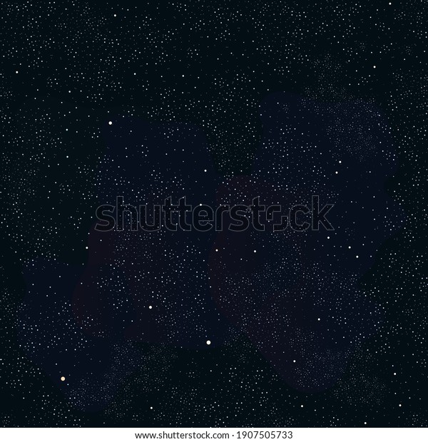 Stars\
seamless pattern. Deep sky and cosmos background with galaxy and\
nebula. Vector illustration for wallpaper,\
design.