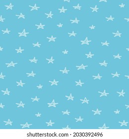 Stars seamless pattern design background. Cute hand drawn doodle set. 