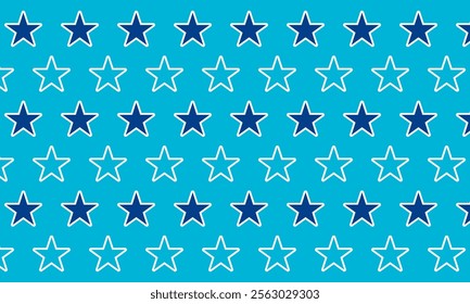 stars seamless pattern design for background. cute seamless pattern children theme stars on blue background. vector illustration for kid.  