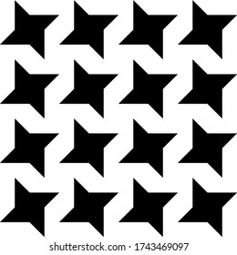 Stars seamless pattern. Ethnic ornate. Folk ornament. Geometric image. Tribal wallpaper. Geometrical background. Retro motif. Crosses backdrop. Ethnical textile print. Abstract illustration. Vector