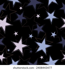 Stars seamless pattern Festive Stars Wallpaper.
