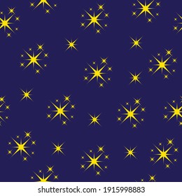 stars seamless pattern for gift wrapping paper, fabric, clothes , vector illustration.