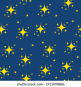 stars seamless pattern for gift wrapping paper, fabric, clothes , vector illustration.