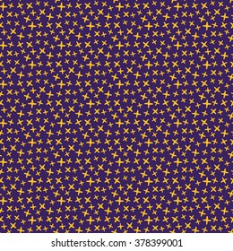 Stars . Seamless pattern with hand-drawn cartoon astro objects. Doodle drawing. Vector illustration - swatch inside