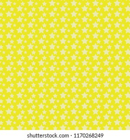 Stars Seamless Pattern - Large tinted white stars on yellow background