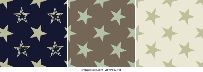 stars seamless pattern and  printing design  decorative and wallpaper etc 